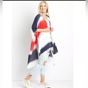 NWT Maurice’s American Tie Dye Kimono One size fits all